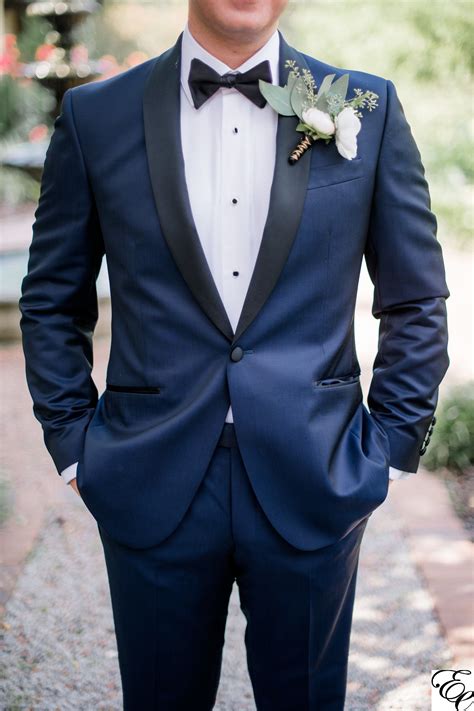 midnight blue tuxedo wedding.